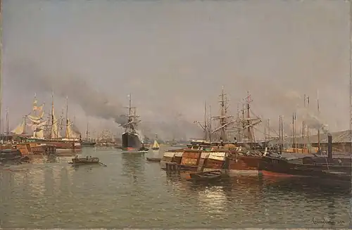 Quai du Mexique à Anvers, 1884Musée national de Norvège, Oslo