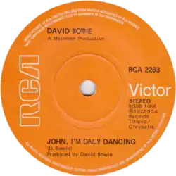 Description de l'image John, I'm Only Dancing by David Bowie UK vinyl single.png.