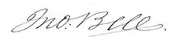 signature de John Bell (1796-1869)