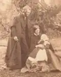 Stephen Gwynn bébé, avec ses parents John et Lucy Gwynn, 1864