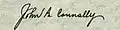 Signature de John Connally