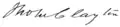 Signature de John Clayton