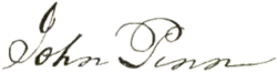 signature de John Penn