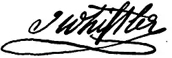 signature de John Whistler