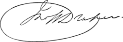signature de John William Draper