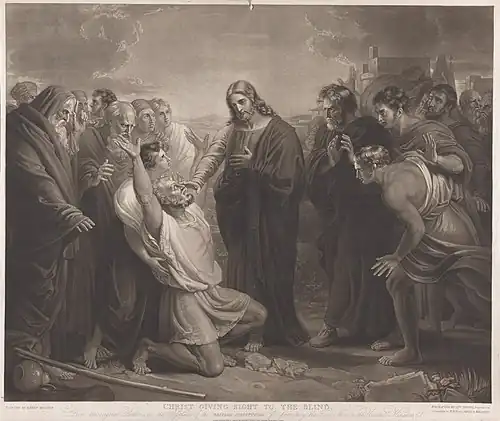 Christ giving sight to the blind (1816, Centre d'art britannique de Yale).