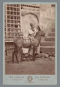 [Jeune homme et son âne], portrait-carte, 1869-1890, Amsterdam, Rijksmuseum.
