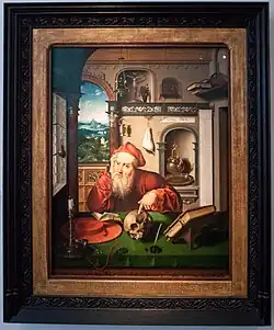 Saint Jérôme dans son étude.