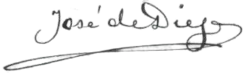 signature de José de Diego