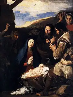 José de Ribera, Adoration des bergers. L'original est au musée du Louvre