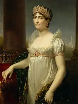 Portrait de l'Impératrice Joséphine (1763-1814), en costume de Reine d'Italie, huile sur toile, 1807, Château de Malmaison, Rueil-Malmaison.