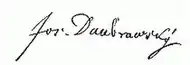 signature de Josef Dobrovský
