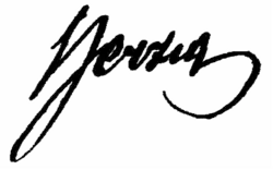 signature de Josef Herzig