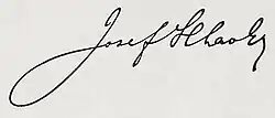 signature de Josef Hlávka