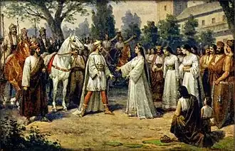 Mythe fondateur de Prague par Krok, Libuše, et Přemysl le laboureur au VIIIe siècle