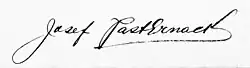 signature de Josef Pasternack