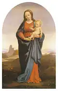 Vierge à l'Enfant, huile sur toile, 1855.