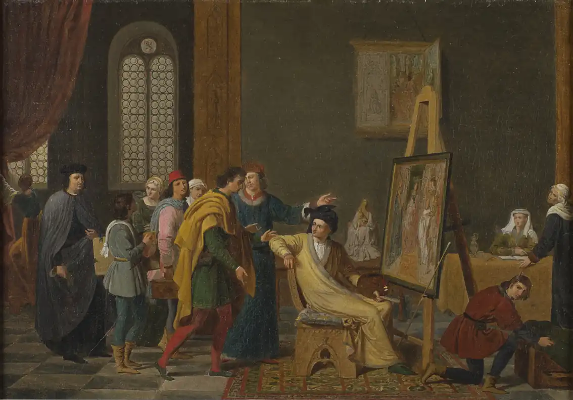 Marguerite van Eyck (détail du tableau de Ducq, 1820).