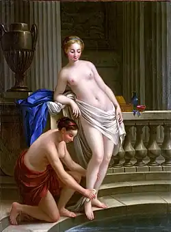 Joseph-Marie Vien, Jeune Fille grecque au bain, 1767, musée d'art de Ponce