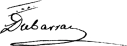 signature de Joseph-Nicolas Barbeau du Barran
