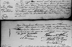 Acte de mariage entre Joseph Rémi Vallières de St-Réal et Jane Kierman. 26 avril 1836. Paroisse de l'Immaculée-Conception de la ville de Trois-Rivières.