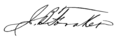 Signature de Joseph B. Foraker