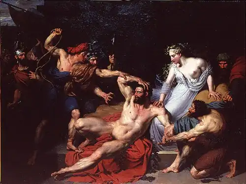 Samson livré aux Philistins par Dalila (1821), Paris, École nationale supérieure des beaux-arts.