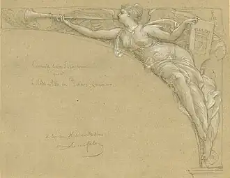 Joseph Félon, Esquisse d’une Renommée pour l’hôtel de ville de Paris (XIXe&nbsp;siècle).