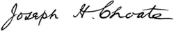 signature de Joseph Hodges Choate