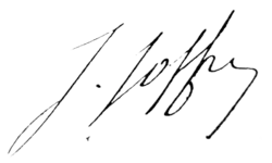 Signature de Joseph Joffre