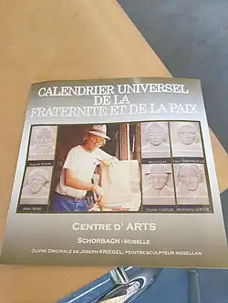 Joseph Kriegel, présentation du calendrier