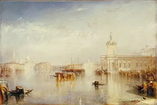 La Dogana, San GiorgioZitelle, depuis les marches de l'EuropeWilliam Turner, 1842Tate Britain, Londres