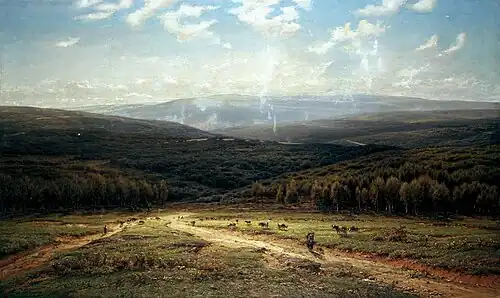 Paysage à Poix-Saint-Hubert (1880), Musée des Beaux-Arts de Gand.