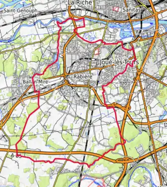 Carte topographique.