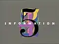 Logo de l'Information de La Cinq du 2 septembre 1991 au 12 avril 1992.