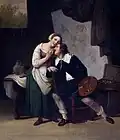 Le Peintre et son modèle (1850).