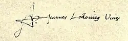 signature de Jean Louis Vivès