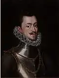 Portrait de Don Juan d'Autriche, par Alonso Sánchez Coello (xvie&nbsp;siècle).
