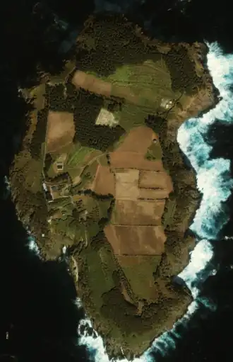 Vue satellite de l'île Jukdo.