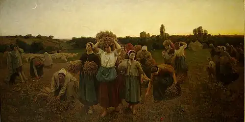 Le rappel des glaneuses, Jules Breton, 1859.