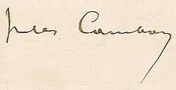 signature de Jules Cambon
