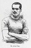 Jules Piot vers 1891 (champion de France en 1889 et de la Seine en 1893, en skiff);