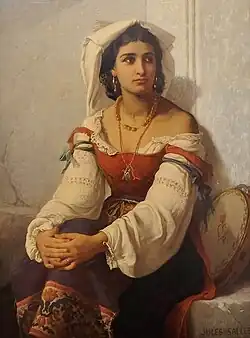 Jeune Italienne, dite l'Attente, 1870, musée des Beaux-Arts de La Rochelle.