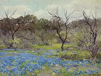 Early Spring—Bluebonnets and Mesquite, 1919, Musée des Beaux-Arts de Houston