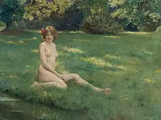 Un nu sur la pelouse (La Rieuse) (1899), localisation inconnue.