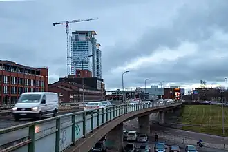 Pont de la Junatie et au fond la Majakka en construction.