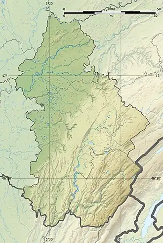 Voir sur la carte topographique du Jura