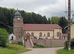 L'église Saint-Léger-et-Sainte-Gertrude de Jussarupt.
