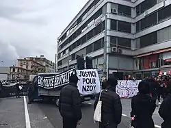 Vue d'une manifestation en Suisse.