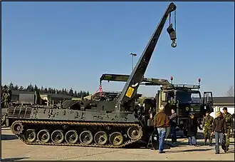 Un dépanneur de char BPz-2 de l'armée royale danoise.